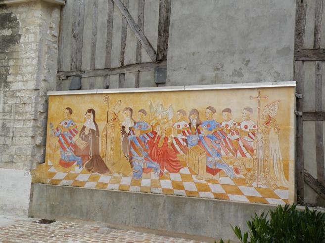  mur peint, cour de l'Hotel Juvenal des Ursins
